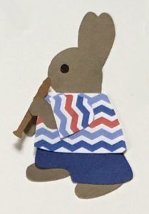 R for recorder, Rabbit playing a recorder